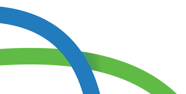 dual curved decorative green and blue lines